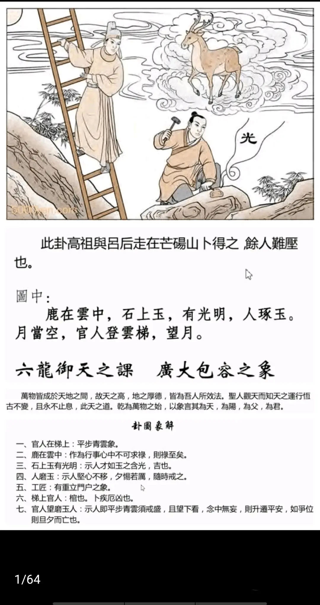 乾为天卦《断易天机》卦图