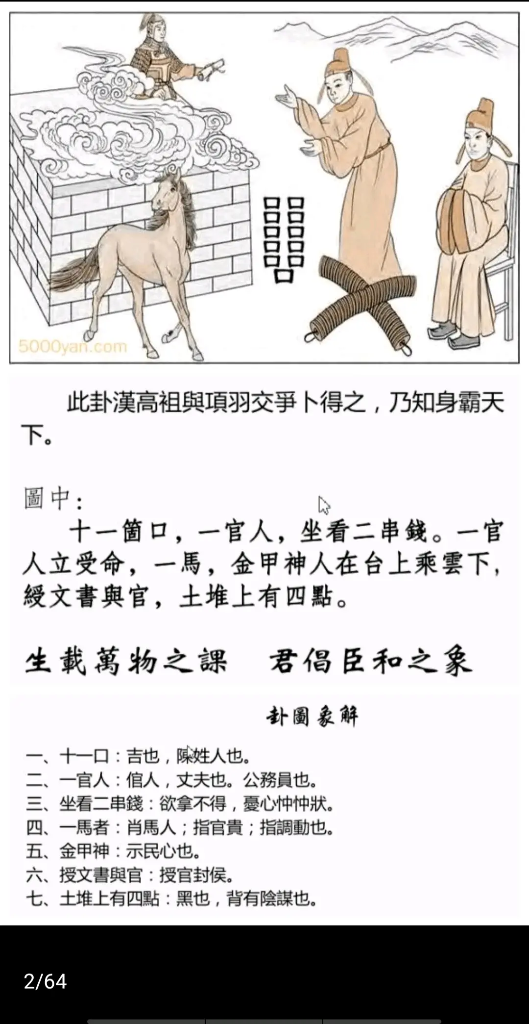 坤为地卦《断易天机》卦图