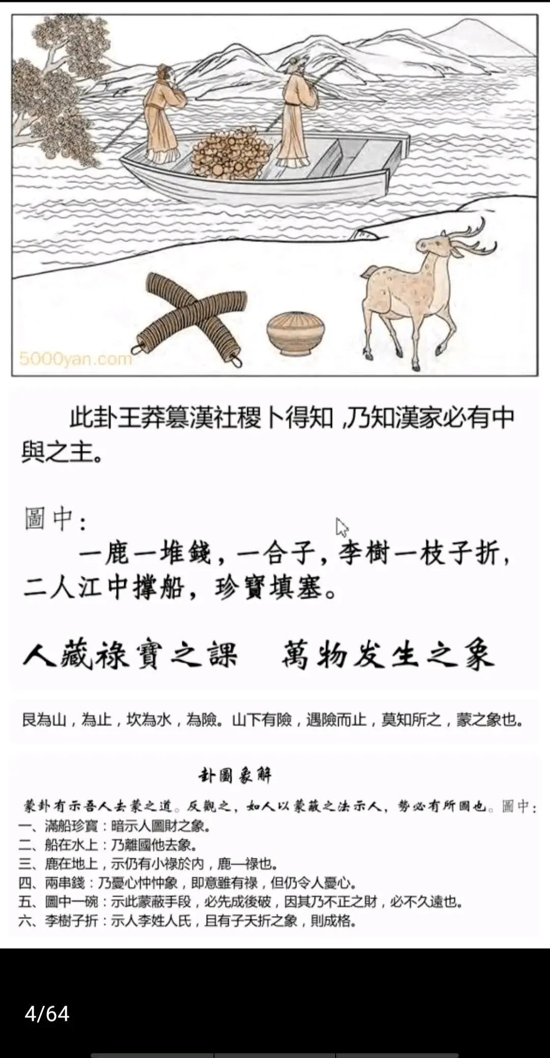 山水蒙卦《断易天机》卦图