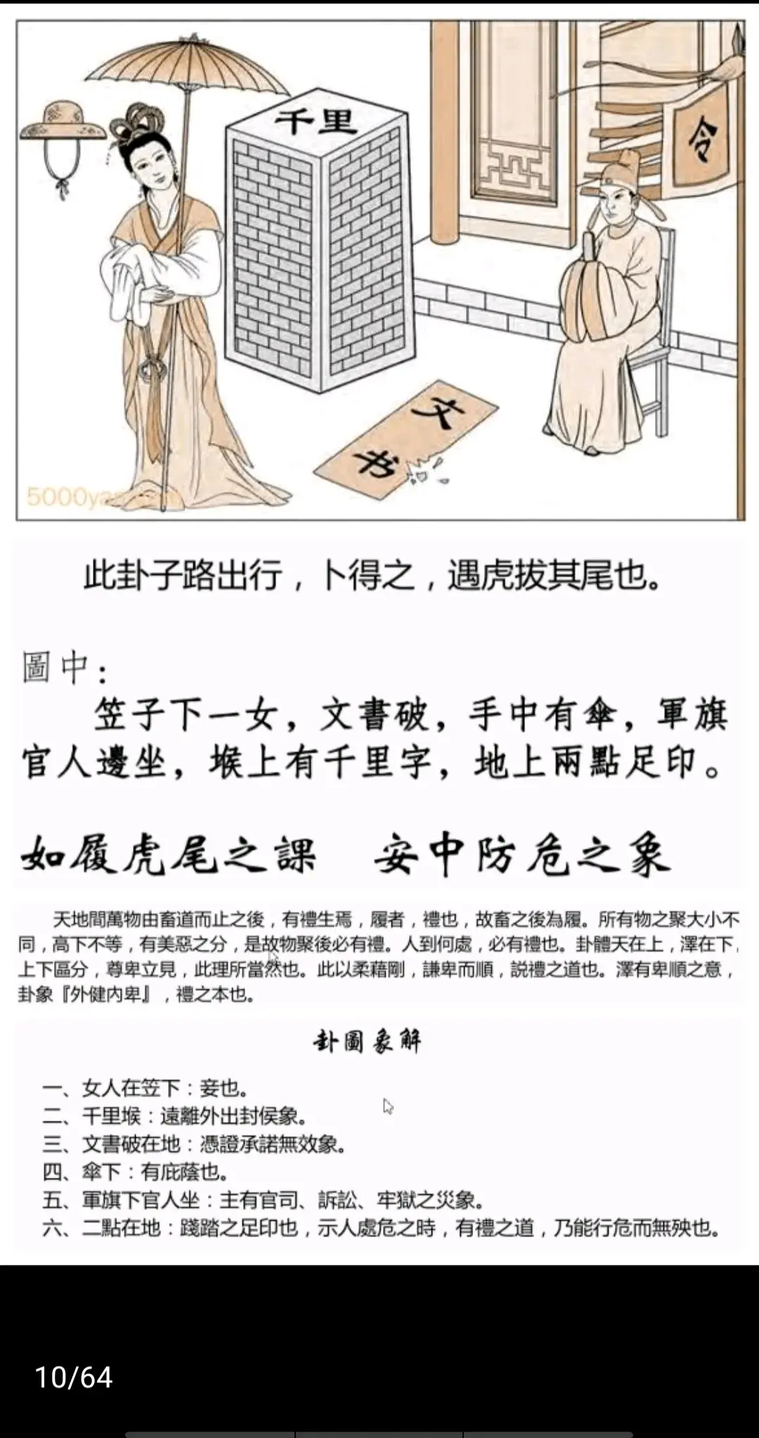 天泽履卦《断易天机》卦图