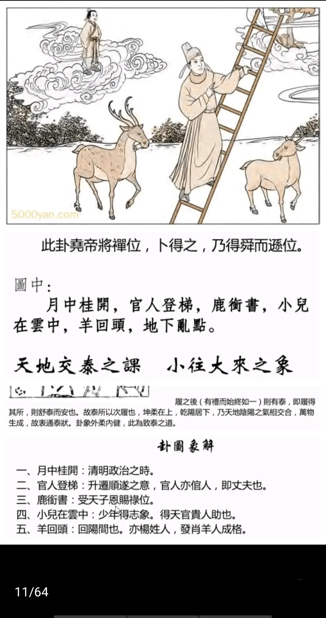 地天泰卦《断易天机》卦图