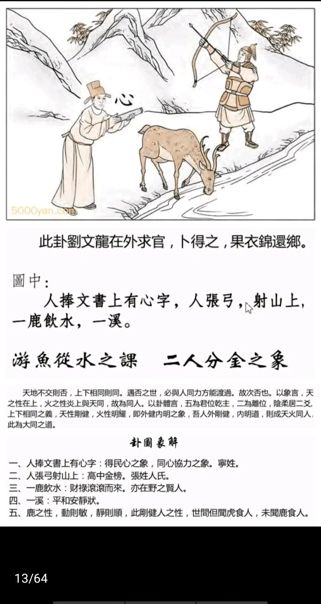 天火同人卦《断易天机》卦图