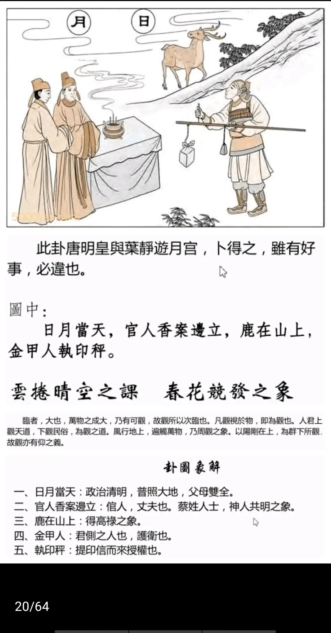 风地观卦《断易天机》卦图