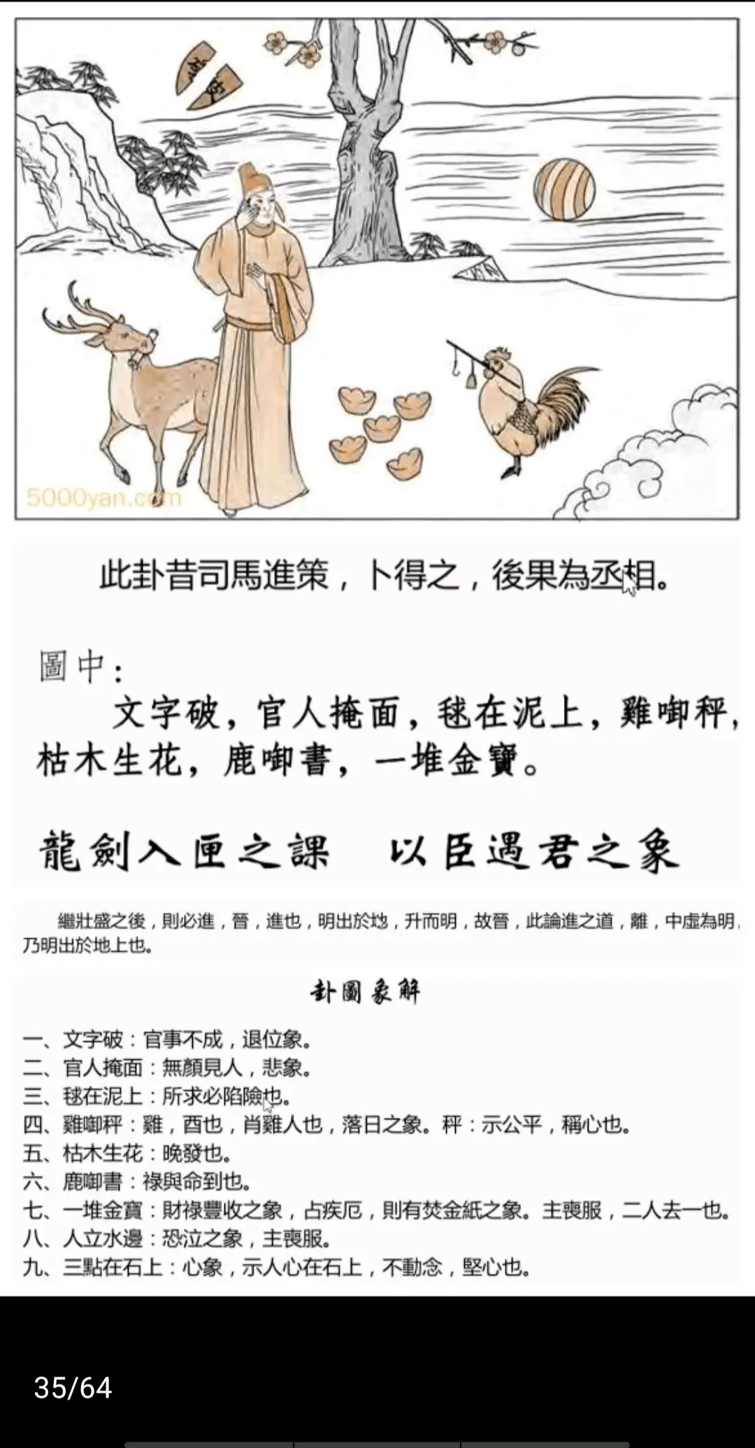 火地晋卦《断易天机》卦图