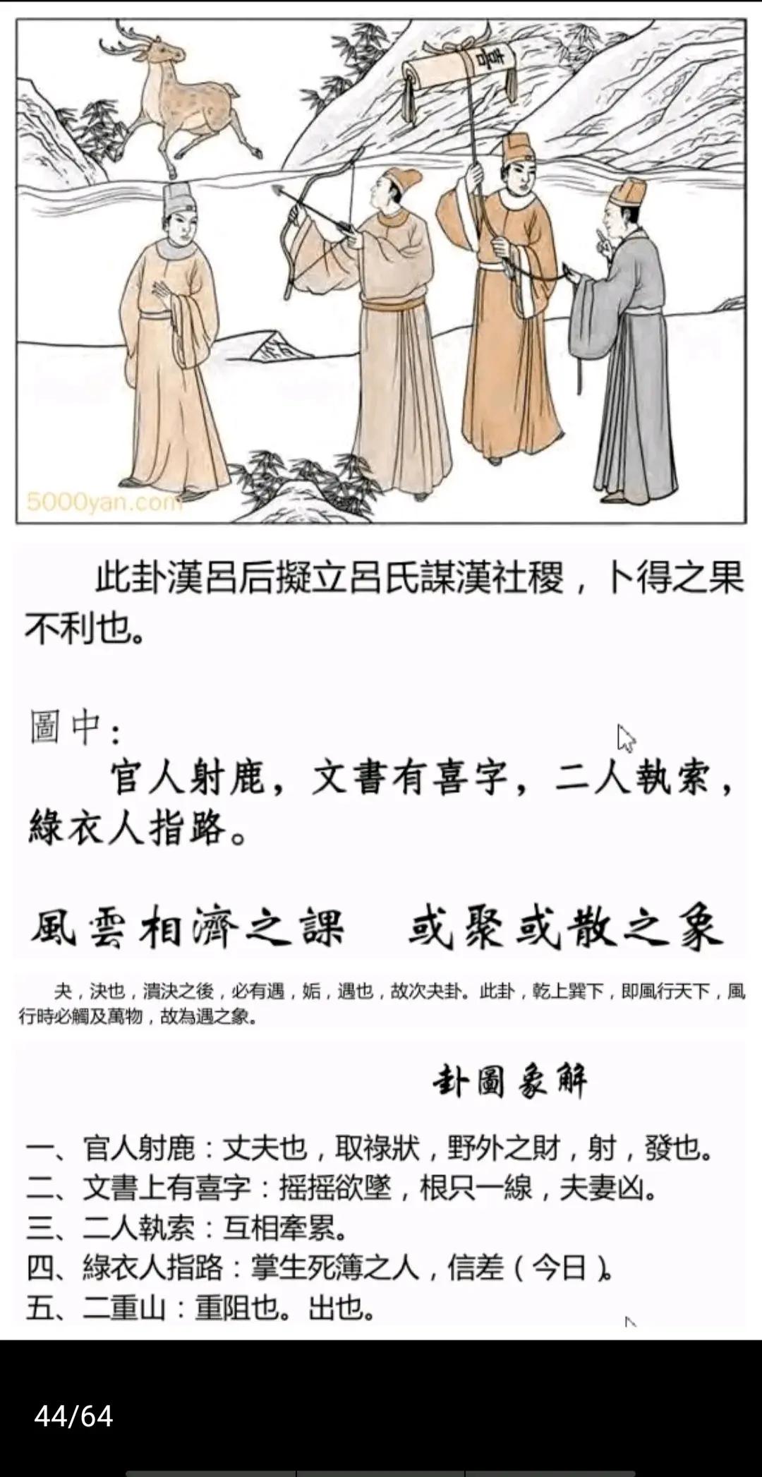 天风姤卦《断易天机》卦图