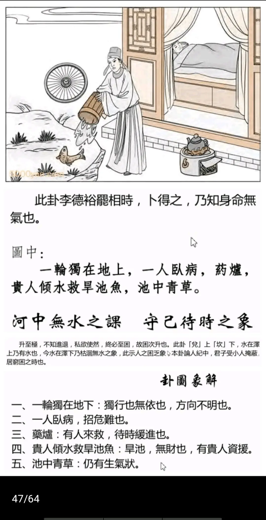 泽水困卦《断易天机》卦图