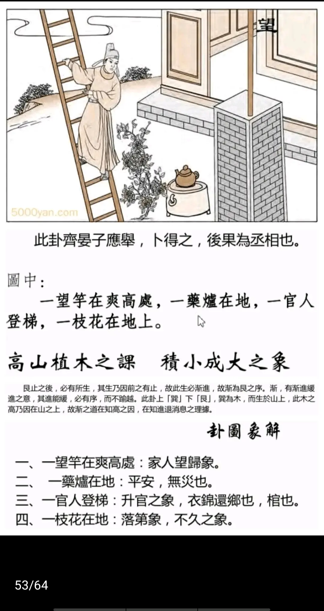 风山渐卦《断易天机》卦图