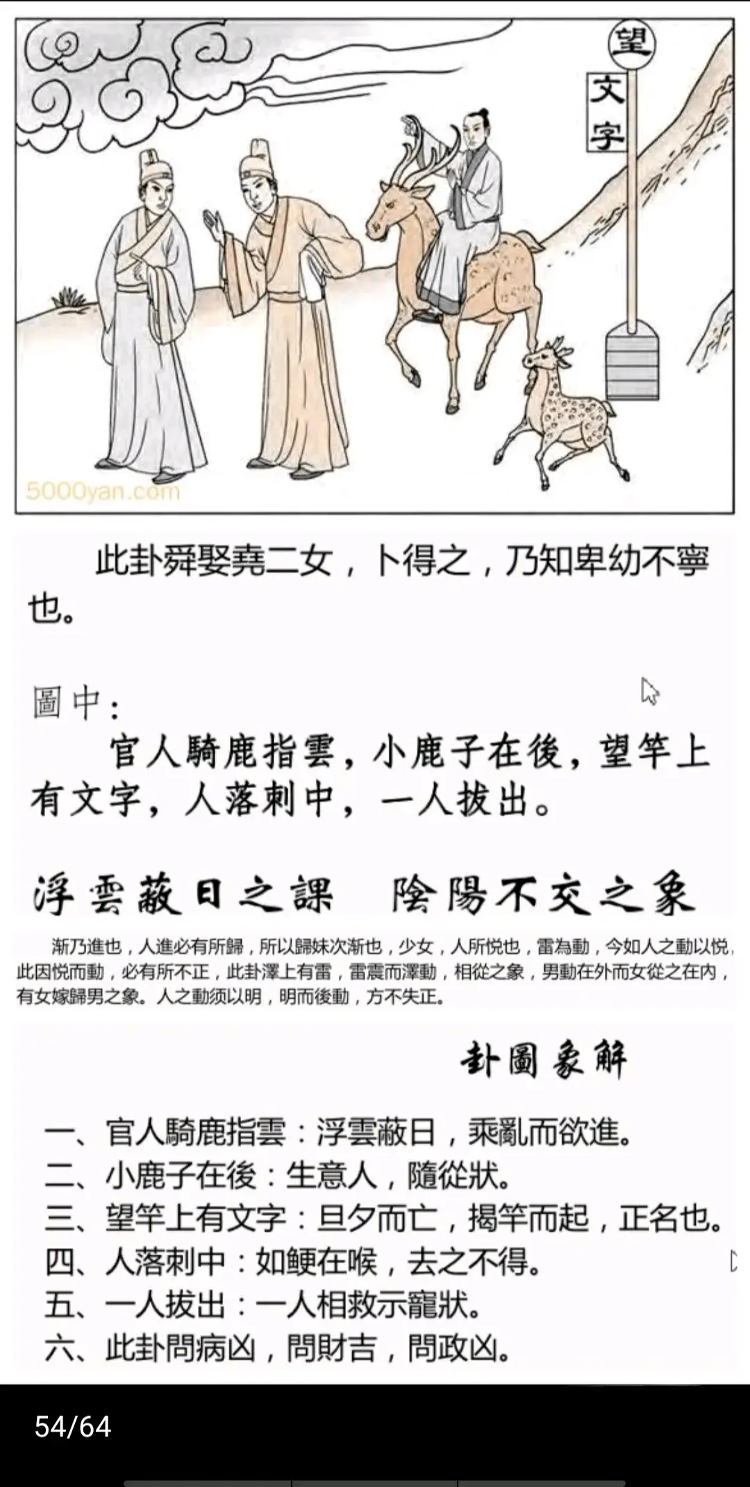 雷泽归妹卦《断易天机》卦图