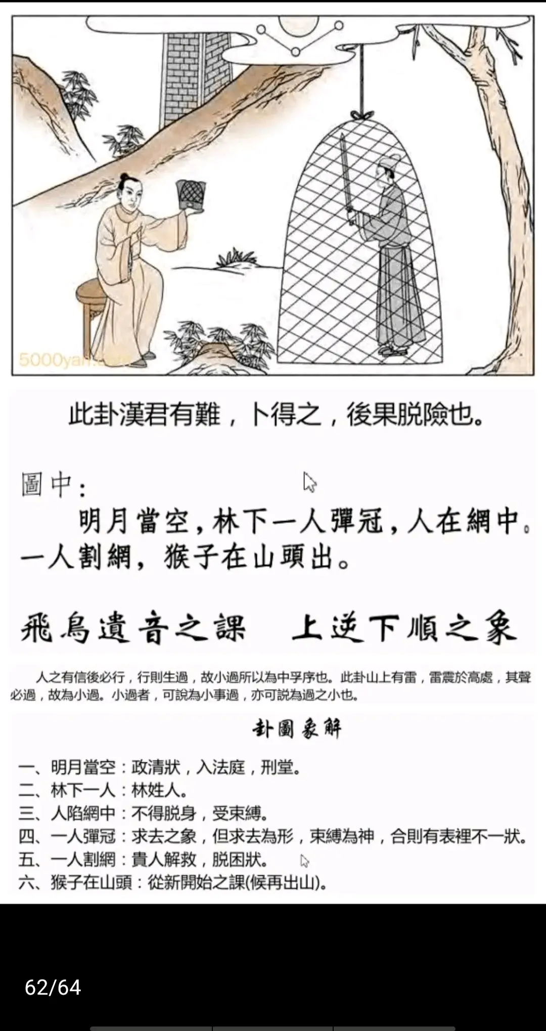 雷山小过卦《断易天机》卦图