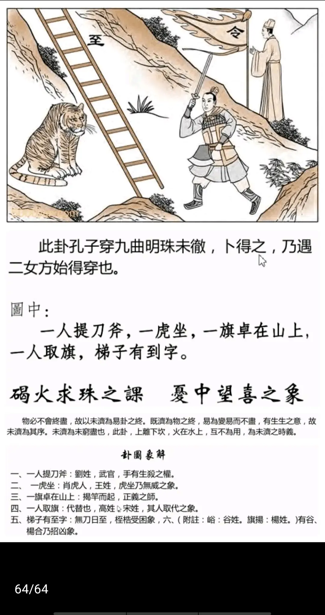 火水未济卦《断易天机》卦图